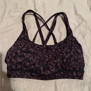 Lululemon Energy Bra Animal Camo Brown